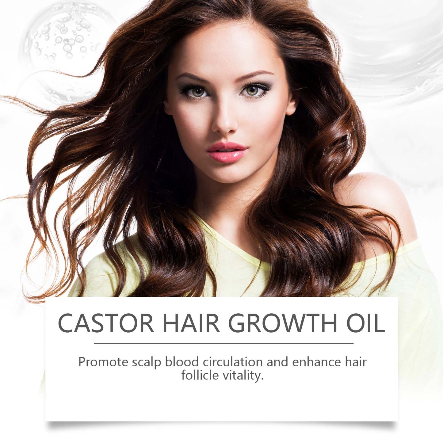 Castor Dense Hair Essential Oil Repair Dry And Damaged Scalp Hair Moist, Hydrating And Smoothing Hair