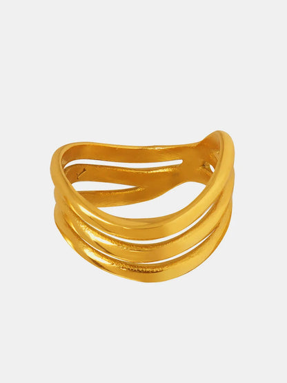Non fading personalized fashionable light luxury versatile ring accessories for women
