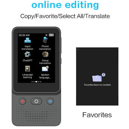 Translator T2 Accurate Offline Translator for Overseas Meetings Photography Recording Text Translation