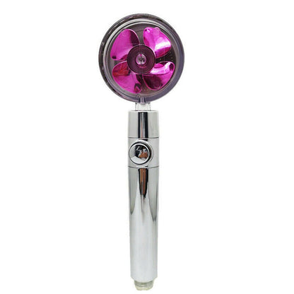 Onder Druk Douchekop Shower Nozzle Water-saving Flow 360 Rotating High-pressure Nozzle With Small Fan