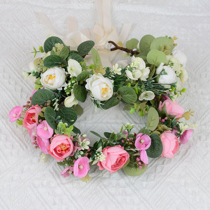 European and American style brides, sweet flower garlands, hair accessories, photography, photography, travel, hairbands, super fairy wedding dresses, dress accessories