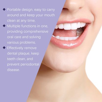 Purple Dental Mouthwash, Gentle Ingredients To Protect Teeth Clean Stains Left Fresh Smell