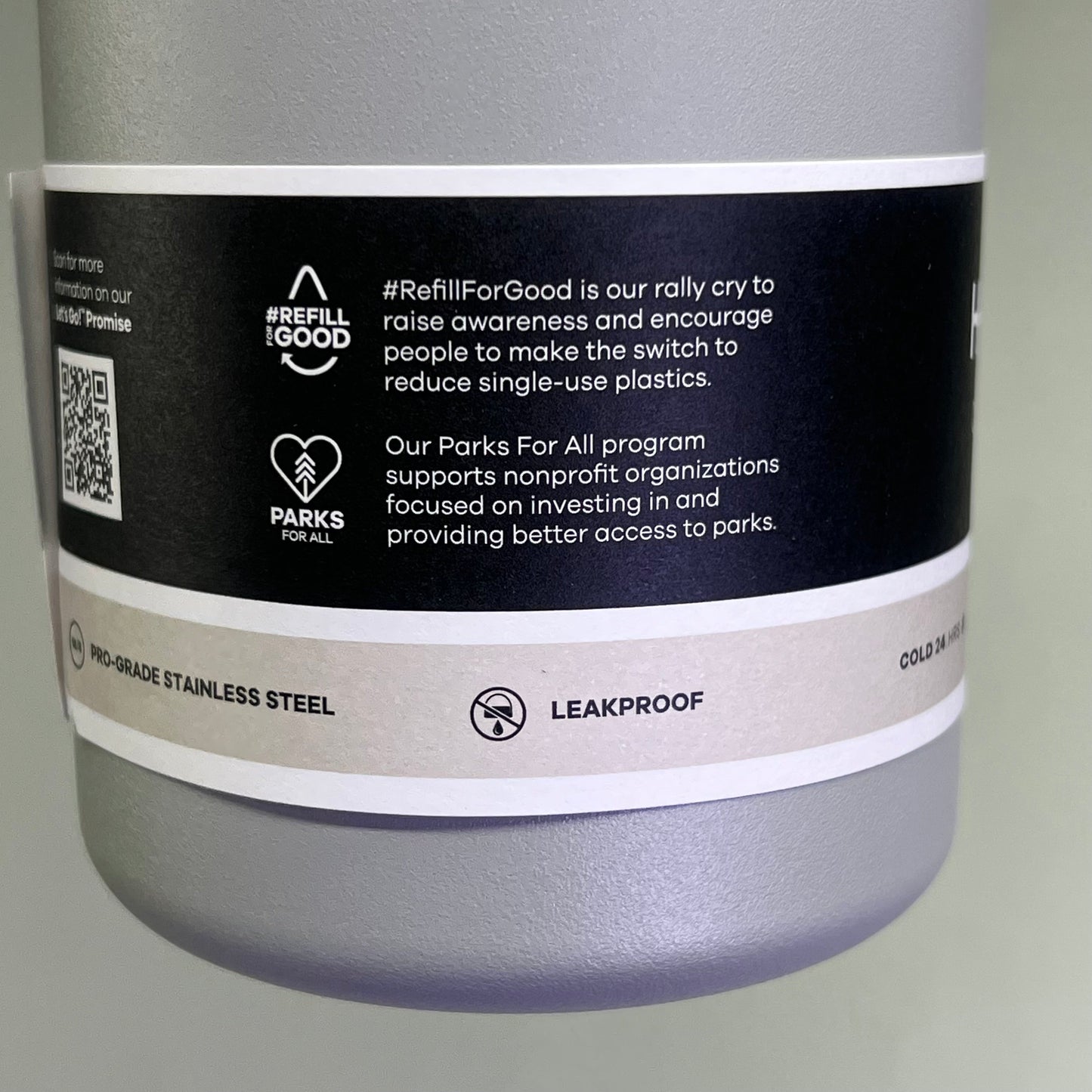 HYDROFLASK Stainless Steel Insulated Wide Mouth Water Bottle 40oz Birch
