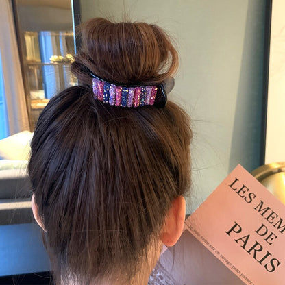 New Colorful Rainbow Hair Claws For Women Girls Hair Holder Clip Sweet Headband Hair Style Make Hairpin Fashion Hair Accessories