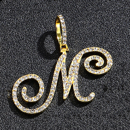 Hip hop accessories grass letter pendant melon seed buckle Cuban chain accessory
