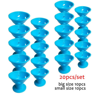 10/20pcs/set Magic Hair Care Rollers for Curlers Sleeping No Heat Soft Rubber Silicone Hair Curler Twist Hair Styling DIY Tool