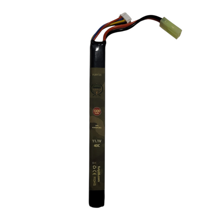 Fury28.com 11.1V 1300mAh  Airsoft LiPo Battery + B3 Charger Combo