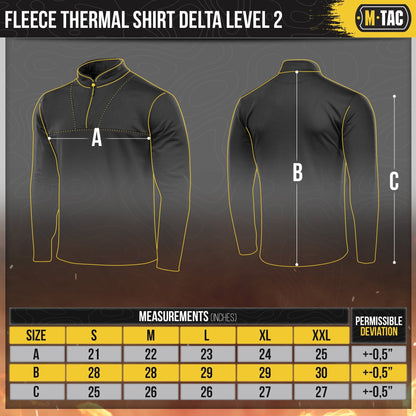 M-Tac Fleece Thermal Shirt Delta Level 2