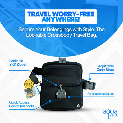 Lockable Crossbody Bag for Travel – Stylish, Secure, and Anti-Theft