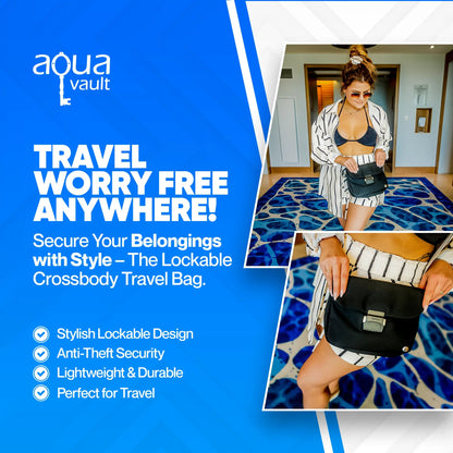 Lockable Crossbody Bag for Travel – Stylish, Secure, and Anti-Theft