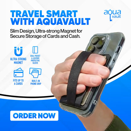 Magnetic Wallet with Phone Grip – Thin Magnetic Phone Wallet for iPhone