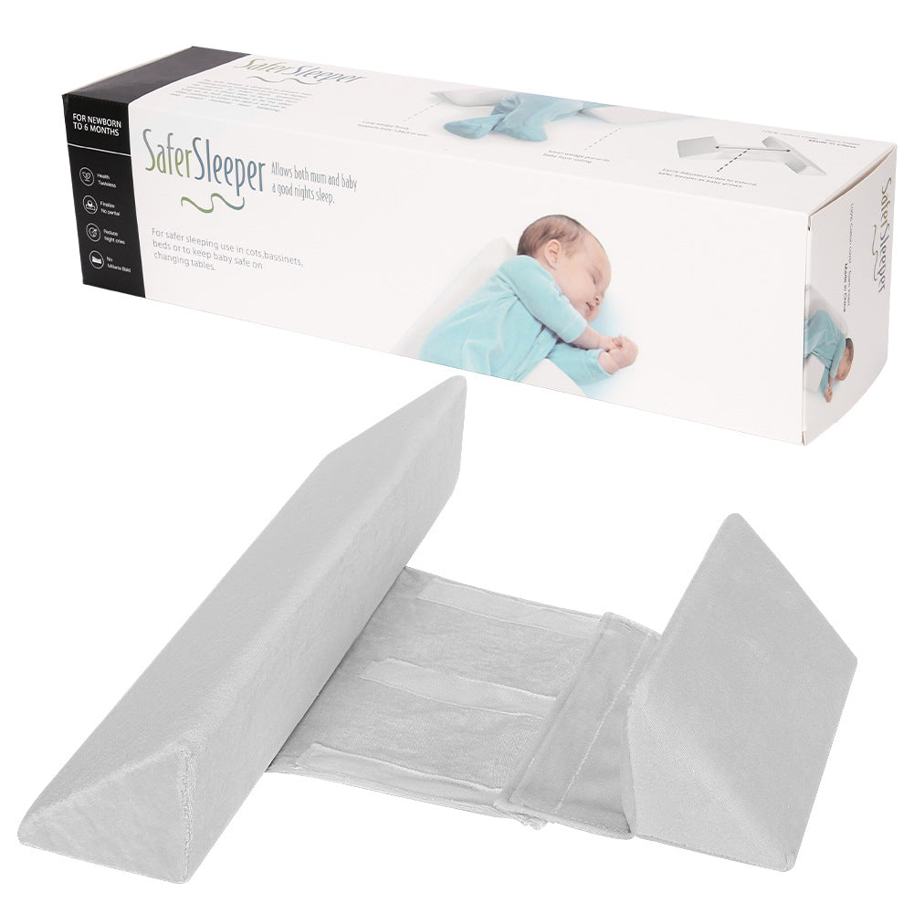 Baby side sleeping pillow shaped pillow anti head deviation removable and washable waist protection baby pillow