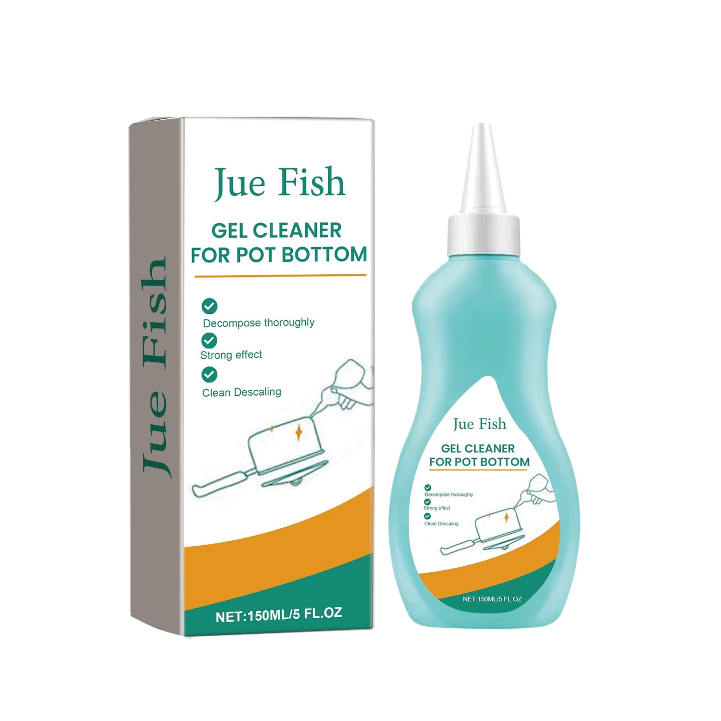 Kitchen Cleaner, Cooktop Range Hood Cooker Clean Oil Stains Black Dirt On The Bottom Of The Pan Cleanser