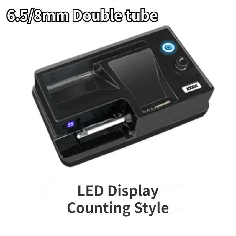 New 3-in-1 Auto Cigarette Rolling Machine – Electric, Smart Sensing, 6.5/8mm Tubes.