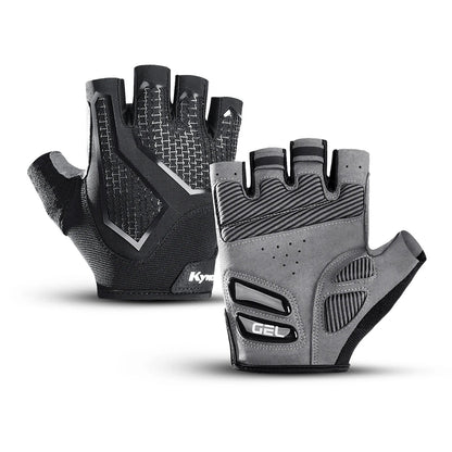 Half finger cycling gloves for men and women liquid silicone shock-absorbing and breathable sports bike fitness gloves