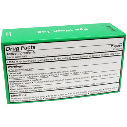 Eye wash, 1 oz., 1/Box