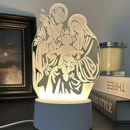 Acrylic 3D Night Light Creative Gift Bedroom Bedhead Atmosphere Plug in Small Desk Lamp