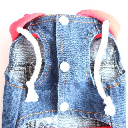 Pet clothes are better than teddy bears, teddy dogs, spring and summer outfits, ripped denim vests, and small vests