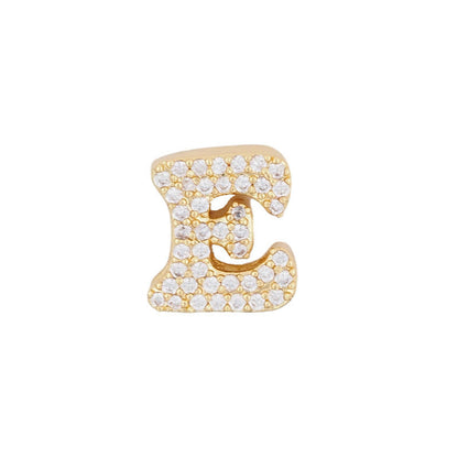 Fashion English 26 letter single pendant gold DIY bracelet necklace accessories