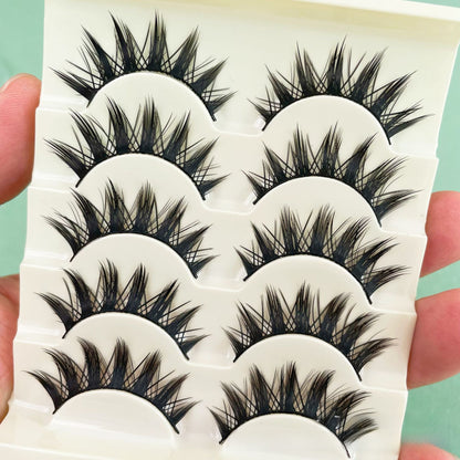 Cartoon Bushy Black Terrier Big Devil False Eyelashes Whole Piece Barbie Eyelashes Natural Little Devil