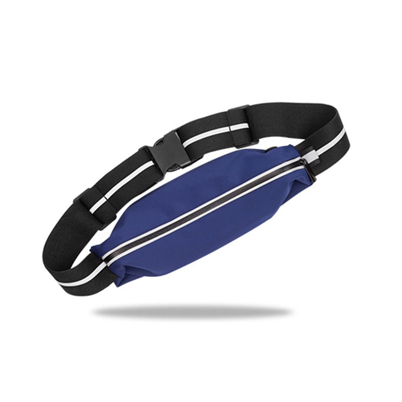 Sports waist packaging, mobile phone, men's and women's outdoor running waist bag, elastic and close fitting storage, waterproof and fashionable, not shaking