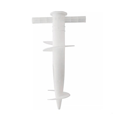 Plastic Adjustable Umbrella Base, Sun, Beach, Terrace, Sand, Ground Fixing Tools (Anchor Bracket, Spiral Tool, Tip Part), 1 Pc