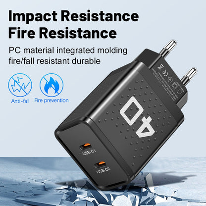Charging Head Travel Charging Head Dual PD Fast Charging Phone Charger