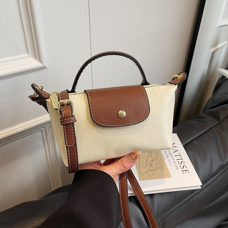 2025 Women's Mini Dumpling Handbag. Made of high - end nylon. Stylish shoulder/crossbody phone bag.