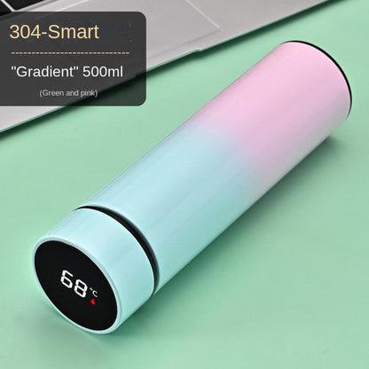 Smart Temperature Measurement Insulated Cup 304 Stainless Steel Water Cup Portable Home Cup Gift Cup Wholesale Engraving