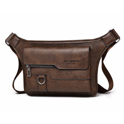 Men's large capacity waterproof chest bag large capacity crossbody bag shoulder bag ﻿