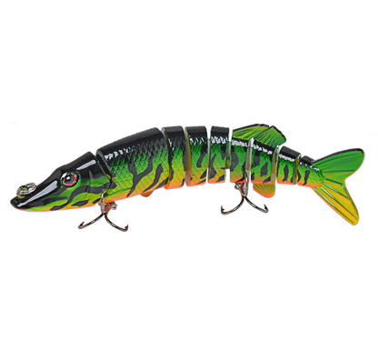 TREHOOK 10cm/12.5cm Pike Wobblers for Fishing Artificial Bait Hard Multi Jointed Swimbait Crankbait Lifelike Fishing Lure Tackle