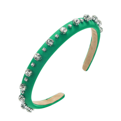 Hair Hoop Fashion Shiny Rhinestone Baroque Hair Hoop Hair Cave Female Korean Trend Thin Edge Hair Band Hair Accessories