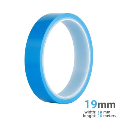 Tensilized Strapping Tape for Tubeless Bicycle Rims, 9.14m long, widths of 23/25/27/29/32/34mm, good residue-holding.