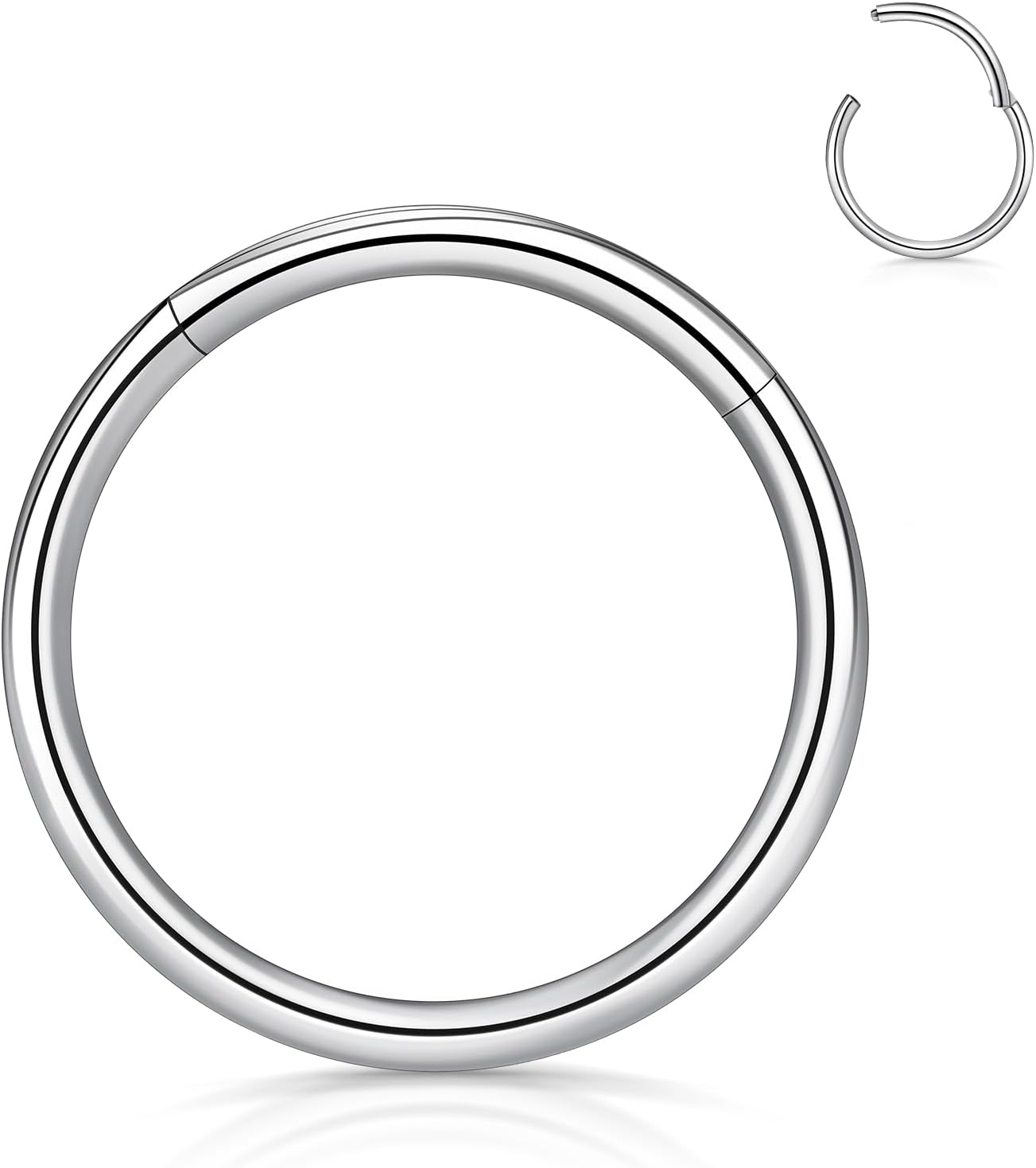 18g- steel hoop-silver-10-1
