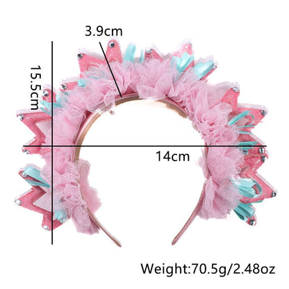 Fashionable new fabric crown hairband for women