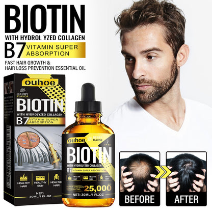 Collagen B7 Vitamin Hair Care Essential Oil Nourishes Hair Gently And Softens Hair