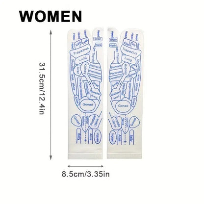Reflexology Socks Women Foot Massage Meridian Acupoint Reflex Area Acupoint Socks And Foot Acupoint Illustration Socks for Foot