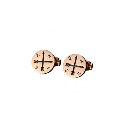 Compass Stud Earrings