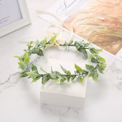 Beach vacation photo wreath headdress bride bridesmaid headdress headdress flower
