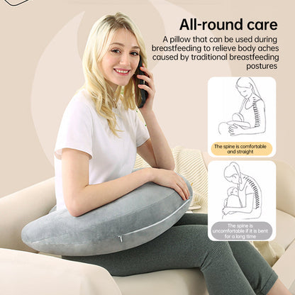 Reading pillow, crocheted arm-support for adults, portable, skin-friendly, TV & breastfeeding.