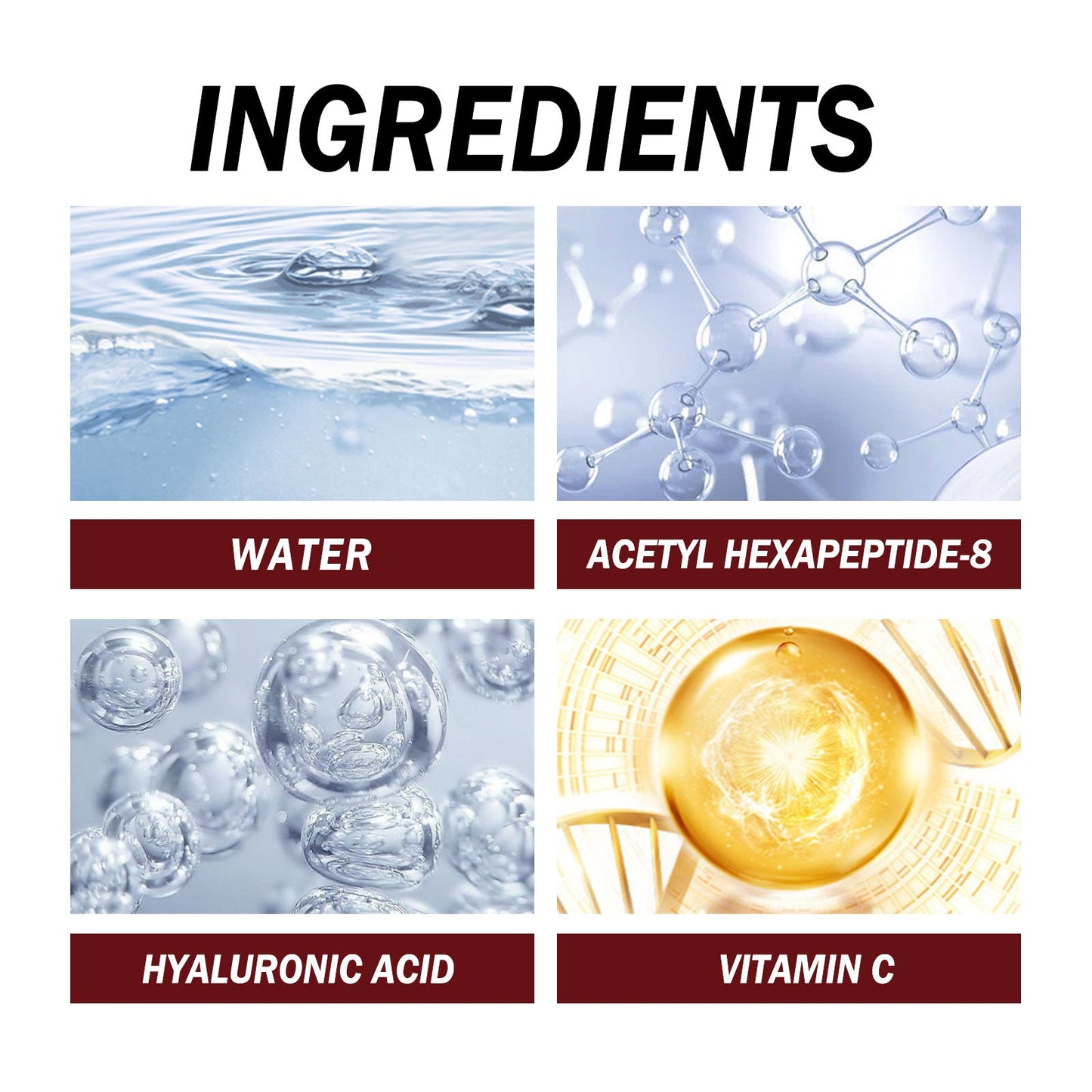 Peptide Face Serum, Fade Out Fine Lines On Your Forehead Skin Moist Hydrating Anti-Aging Essence