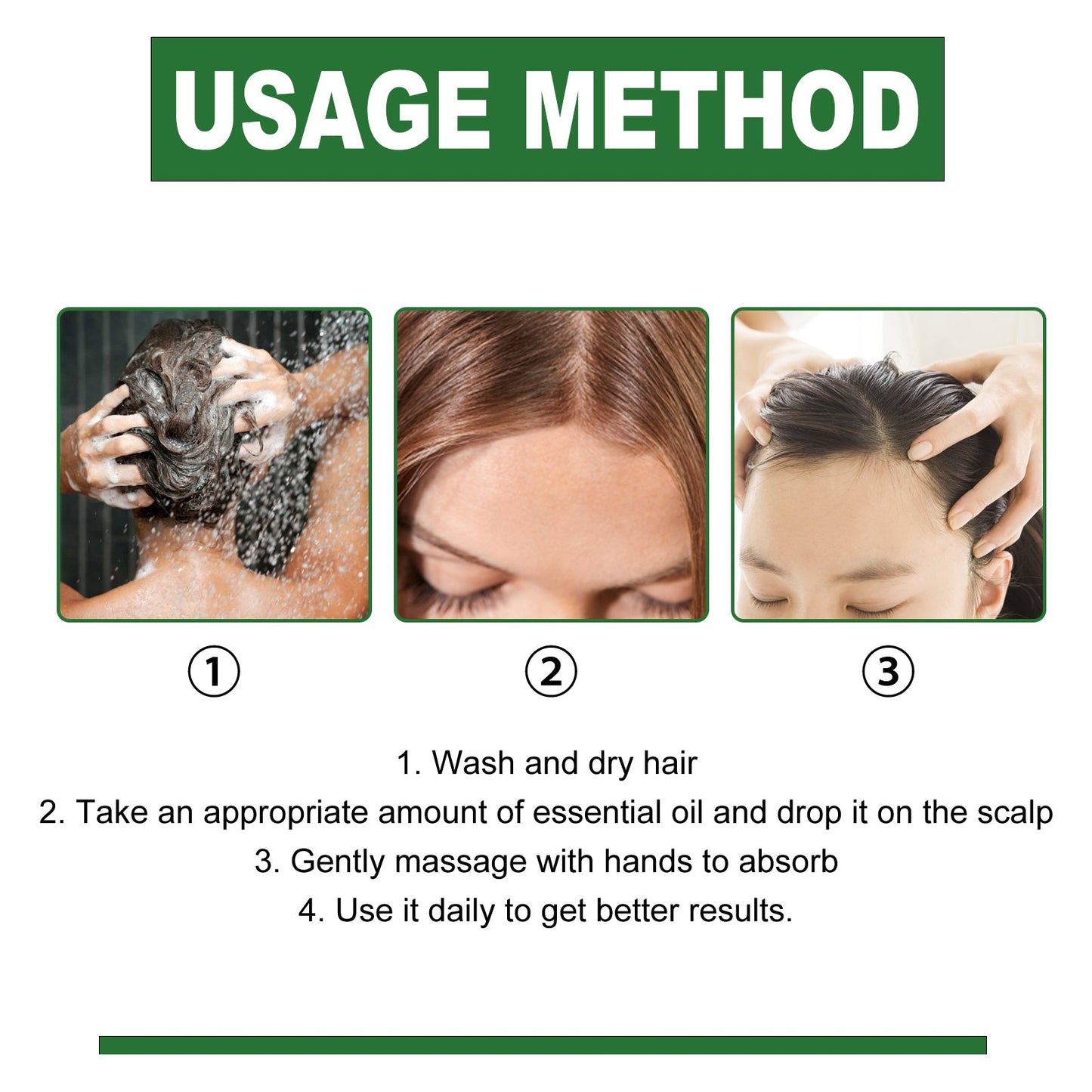 Rosemary Hair Care Essential Oil Repair Split End Dry Hair, Nourish And Smooth Hair Care Oil