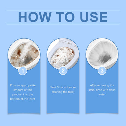 Oxygen Toilet Cleaner Powder, Easy Decontamination Keep Clean With A Quick Blistering Toilet Cleaner