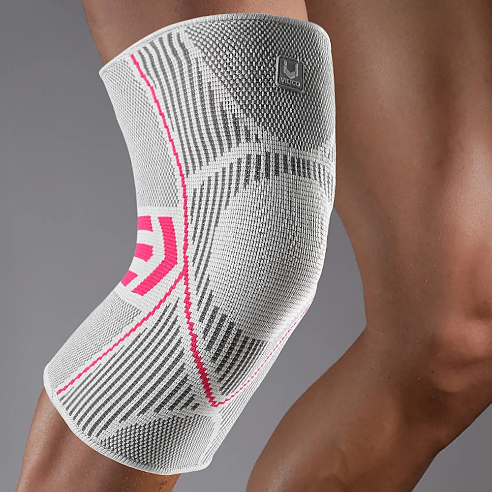 Outdoor sports cycling running basketball knee pads knitted high elasticity comfortable silicone anti damage protective gear