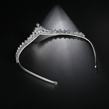 Crown Wedding Copper Set 3A Zircon Fashion Hair Hoops and Combs Bride Exquisite Headwear Wedding Jewelry for Women