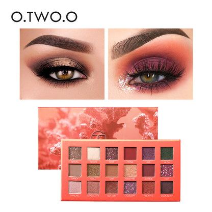 Beauty 18 Color Eye Shadow Plate Pearl Glitter Powder High Gloss Matte Multi Color Eye Shadow Plate Color Makeup