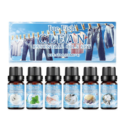 Cleansing Essential Oil Set, Fresh Natural Humidifier Essential Oil Lasting Essential Oil Perfume Oil