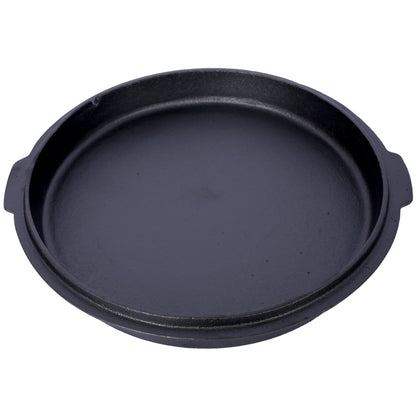ast iron Dutch oven with lid, outdoor camping deep pot, used for camping, cooking, barbecue and leg rest,6 quarts