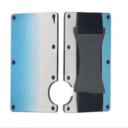 New Metal Card Bag Carbon Fiber Wallet Wallet RFID Anti-theft Swiping Blocking Technology