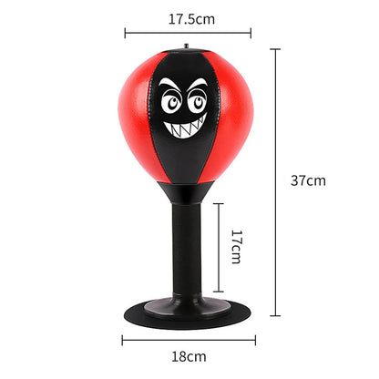 Stress Relief Punching Suction Cup Base Fighting Speed Ball Spring Foam Set Easy Installation Inflatable for Fitness Equipment